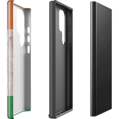 Ireland Flag Dark Wood Galaxy S25 Ultra Impact Case